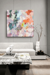 Pastel Wall Art Abstract Floral Painting with Pale Mauve Olive and Orange Botanical Art Large Print, Large Canvas Print, Exotic Gardens, Colorful Painting, Abstract Painting, Wall Art Decor, Modern Decor, Abstract Print, Wall Decor, Abstract Canvas, Pastel Wall Decor, Sage Green Abstract Painting, Modern Decor, Living Room, Florals, Interior Decor, Trend Art, Home Decor, Interior Designer, living room, Large Wall Art, bedroom, kids room, interior, elegant art, nursery decor, tender, Airbnb hotel decor