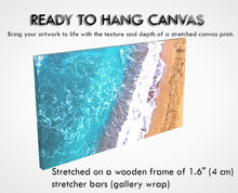 Aerial Beach Ocean Waves Aerial Photography Coastal Wall Art Zen Decor Turquoise Waters Canvas Print, Ready To Hang, Julia Apostolova, Greece, Greek Icelands, Aerial Beach, Zen, Bedroom Art, Art for Him, Office Decor, Sand Beach, Spa Decor, Piliates Gift, Drone Photography, zen wall art, coastal, zen decor, Ocean Waves, zen abstract, watercolor, water wall art, Coastal Decor, Summer, Turquoise and Gold, large aerial photo