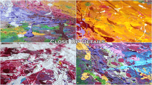 Close ups, Colorful Original Painting Rich Textured Art Floral Abstract Wall Art for Contemporary or Boho Decor, Julia Apostolova, Glam Painting, Framed Abstract, Glam Decor, Spring Painting, Luxury Decor, Copper Leaf Abstract, Rainbow Colors, Gold Leaf Avstract, Luxury Wall Art Decor, Interior, Gift for Her, Art Gift, Floral Abstract, Interior Designer, Hotel Lobby Decor, Art over sofa, Modern Art, Boho Art, Splash of Colours, Splash Art, Framed Wall Art, Original Art, Livingroom Decor, Contemporary Art