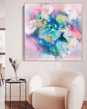 Celestial Floral Painting, Canvas Pastel Wall Art Abstract Floral Painting, Botanical Canvas Art Extra Large Textured Print, Colorful Painting, Abstract Painting, Wall Art Decor, Modern Decor, Abstract Print, Wall Decor, Abstract Canvas, Pastel Wall Decor, Pink Green Turquoise Abstract Painting, Modern Decor, Living Room, Florals, Interior Decor, Trend Art, Home Decor, Interior Designer, living room, Large Wall Art, bedroom, kids room, interior, elegant art, nursery decor, tender, Airbnb hotel decor, gift