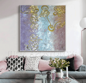 Pastel Color Wall Art Original Painting, Julia Apostolova, Romantic Floral Abstract Painting Elegant Gold Leaf Art, Pastel Colors, Modern Romantic tender art, Original Abstract Gold Leaf Painting, Art Gift for Her, Girls Room Decor, Interior Decor, Interior Design, Interior Designers, Kids Room Decor, Wall Art Design, Gold Leaf Wall Art, Glitter, Golden Accents, Modern Decor, Zen, Floral Art, Floral Abstract, Original Wall Art, Original Artwork