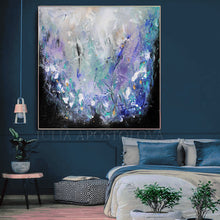 Abstract Floral Painting, 'Memories of Provence', Extra Large Wall Art , Julia Apostolova, Textured Canvas, Modern Decor, Elegant Paintin, Floral Wall Art, Interior, Decor, Art for Her, Landscape Art, French Art, Lavender ART, Landscape Abstract, Modern Wall Art, Interior Design, Bedroom Art, Living Room Wall Art Decor, Art Gift, Textured Painting, Black and Purple, Black and Lilac