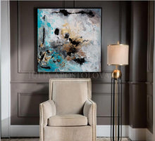 Gray Gold Black Wall Art Abstract Painting Canvas Print, Modern Gold Leaf Art 'Calm After The Storm', luxury art. glam decor, gold leaf painting, interior design, julia apostolova, interior designer, abstract watercolor, canvas print, wall decor, interior, large wall art, grey wall art, gray wall art, shining accents, golden details, living room, dinning room, lobby hotel decor, office, bedroom, contemporary, 