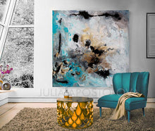 Gray Gold Black Wall Art Abstract Painting Canvas Print, Modern Gold Leaf Art 'Calm After The Storm', luxury art. glam decor, gold leaf painting, interior design, julia apostolova, interior designer, abstract watercolor, canvas print, wall decor, interior, large wall art, grey wall art, gray wall art, shining accents, golden details, living room, dinning room, lobby hotel decor, office, bedroom, contemporary, 