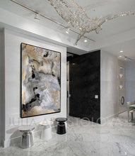 milky way, gold leaf painting, julia apostolova art, gold leaf art, interior, set of 2, black grey gold, watercolour, modern decor, happy clients, watercolor print, modern wall decor, wall art decor, wall art, contemporary two abstract prints, two abstract paintings, modern decor, 