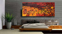 Musical Abstract Art, Music Painting Print, Large Wall Art, 'Dancing Musical Notes' Julia Apostolova, Musical Interior, Musical Print, Office Art, Home Decor, School Deceor, Musical Academy, notes, fa sol key