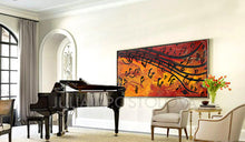 Musical Abstract Art, Music Painting Print, Large Wall Art, 'Dancing Musical Notes' Julia Apostolova, Musical Interior, Musical Print, Office Art, Home Decor, School Deceor, Musical Academy, notes, fa sol key