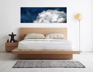 Dark Blue Cloud Art Abstract Cloudscape, Celestial Painting Canvas Print Trend Art, Extra Large Art, Navy Blue Cloud Painting, Cloud Wall Art, Julia Apostolova, Abstract Cloudscape, Trend Art, Textured Canvas, Dark Blue Wall Art, Large Cloud Painting, Cloud Oil Painting, Bedroom Decor, Interior, Trendy, Trend Decor, Living Room, Blue Painting, Blue Art, Naby Blue Decor, Art over Bed, Large Wall Art, Interior Designer, Bedroom Room