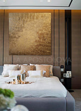 Gold Wall Art, Sculpture Art, Abstract Painting, Original Painting, Luxury Minimalist Wall Art Decor,  Julia Apostolova, Bedroom, Livingroom