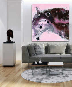 Pink, Black and Gray, Watercolor Painting, Abstract Canvas Print, Modern Home Office Decor, Wall Art, Interior Design, Julia Apostolova, Decor, Interior Designer, Canvas Art, Elegant Abstract, Pink and Gray Wall Art Watercolor Painting, Large Canvas Print, Modern Home Decor, pink black art, pink artwork, pink and silver art, Living room decor, large wall art, large painting on canvas, large abstract painting, kids room wall art, pink abstract art, minimalist wall art, minimalist abstract, watercolor print
