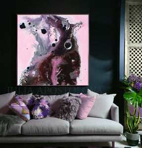 Pink, Black and Gray, Watercolor Painting, Abstract Canvas Print, Modern Home Office Decor, Wall Art, Interior Design, Julia Apostolova, Decor, Interior Designer, Canvas Art, Elegant Abstract, Pink and Gray Wall Art Watercolor Painting, Large Canvas Print, Modern Home Decor, pink black art, pink artwork, pink and silver art, Living room decor, large wall art, large painting on canvas, large abstract painting, kids room wall art, pink abstract art, minimalist wall art, minimalist abstract, watercolor print
