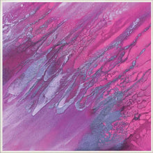 Purple Wall Art, Large Abstract Canvas Print, Romantic Purple Minimalist Painting, Girl Room Decor
