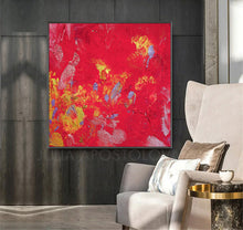 amaranth wall art, amaranth color, Amaranth Abstract, Wall Art, Gallery Wrapped Canvas Print, Contemorary, Home Decor, Feng Shui, Colour Art, Yellow, Abstract Print, Minima Art, Pink, RedInterior, Decor, Livingroom, Interior Designer, Square Painting, Large Wall Art