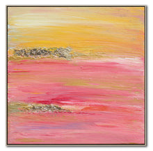 Pink Yellow Gold Abstract Print, Minimal Art, Pink Yellow Gold, Interior, Decor, Livingroom, Interior Designer, Square Painting, Julia Apostolova, Large Wall Art, ''The Light Of Peace Love And Hope'', Gold Leaf Abstract Painting Canvas, Large Wall Art, Pink Painting, Large Canvas Art, Original Abstract Painting, New Home Gift, Aesthetic Pastel Wall Art, Calming Landscape Painting, Neutral Tone Print, Acrylic Painting, Minimal Wall Art, Modern Art Print with Gold Leaf Embellishments, Boho Decor, Gift for Her