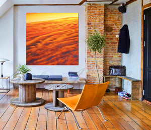 Abstract Sunset Orange Wall Art Cloud Print Minimal Fine Art Photography Home Decor Julia Apostolova