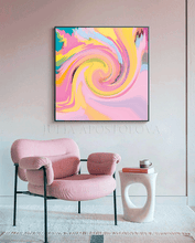 Abstract Swirl Pink Wall Art Canvas Painting Print for Girl Bedroom Decor Gift for Her Pastel Colors, Abstract Swirl Pastel Colors Wall Art Canvas Painting Print for Bedroom Nursery Decor, Gift for Her, Swirled Painting, Pink Teal Light Blue Coral Abstract Art, Coral Painting, Paint Swirl series, Coral Wall Art, Minimalist Art, Julia Apostolova, Light Salmon Pink Wall Art Decor, Pastel Colors Canvas, Living Room, Bedroom, Interior, Dercor, Girls Room Decor, Nursery, Design, Minimalist Art, Interior Designer