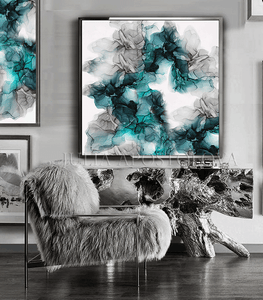 Abstract Painting, Teal Gray Wall Art, Ink Painting, Large Canvas Print, Gift for Her, READY TO HANG, Minimalist Abstract, Canvas Wall Art, Alcohol Ink Art, Tender color, romantic Painting, zen wall art, Contemporary Art, Abstract Art, Modern Art Decor, Gallery Wrap Canvas Print, Original Painting, Abstract Alcohol, artist Julia Apostolova, elegant art, abstract floral wall art, abstract floral painting, abstract floral print, large marble art, abstract marble, marble painting, elegant wall art, interior,