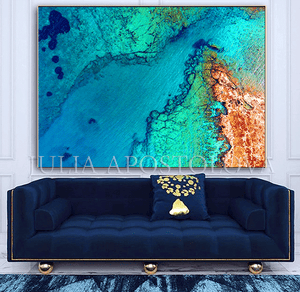 Aerial view of the Coastal Landscape, Sea, Rocks, Large Canvas Art, Drone Photography, Greek Island, Coastal Wall Art Canvas, Aerial Photography, Turquoise Waters, Greece, Ocean and Rocks, Beach Decor, Turquoise Beach, Zen Decor, Aerial Beach, ocean abstract wall art ocean abstract painting, julia apostolova, ocean abstract art aerial beach wall art, bedroom painting, peaceful waters, water photography, relaxation gifts, spa decor, beach canvas art, relaxing art, interior designer, bedroom decor, relaxation