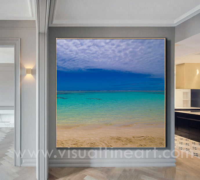 sea painting, seascape, turquoise, tropical beach, caribbean waters, new caledonia,  sea print, beach, relaxing wall art, seascape wall art, dreamy art, scandinavian art, nordic design, scandinavian design style, julia apostolova, teal, turquoise, watercolour, watercolor print, modern wall decor, wall art decor, wall art, contemporary two abstract prints, abstract painting, modern decor, canvas prints, zen, bedroom painting, bedroom art, livingroom, bathroom