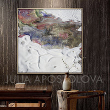 Abstract Seascape, winter colours, winter painting, White and Earth Colours, White, Gray, Grey, Siver, Green, Canvas Art Print, Minimalist Painting, Minimal Art, Modern Decor, Large Wall Art, Part 2 of Diptych Painting, Julia Apostolova, Interior Design, Interior Designer, Home Decor, Modern Decor, Sea Abstract, Diptych, Ideas, Interior Ideas, Elegant, Minimal, Minimalist, Decor, Office Decor, Modern Art, Livingroom, Bedroom